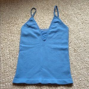 Free People Ribbed V-neck Cami